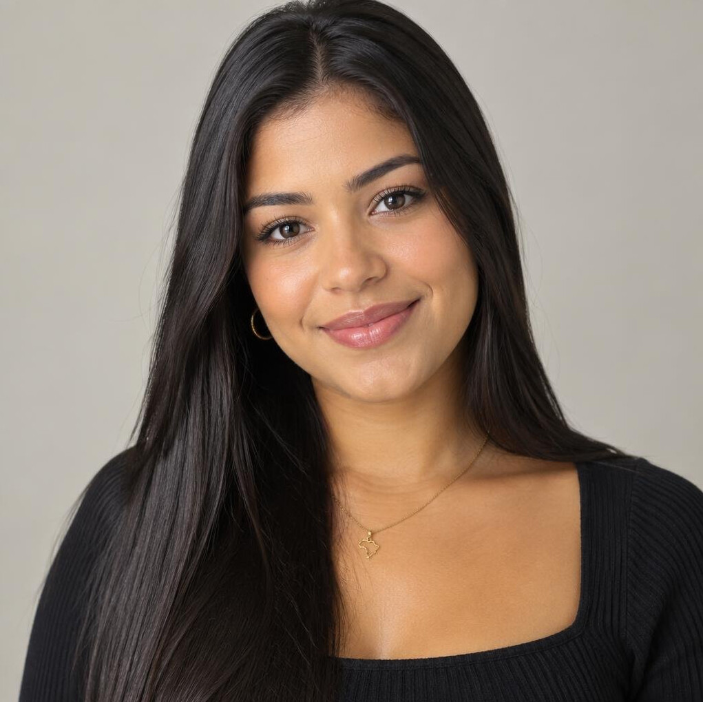 Portrait of a young Brazilian woman editorial writer